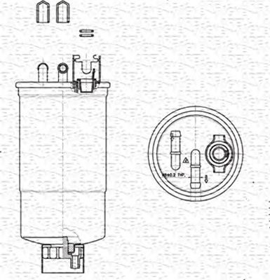 MAGNETI MARELLI 213908548000 -  Топливный фильтр